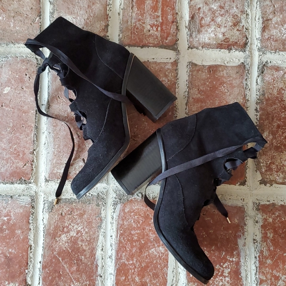 Topshop lace up heeled booties - Picture 4 of 7